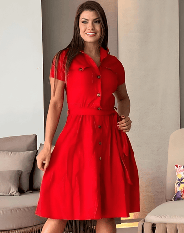 vestido para dama rojo